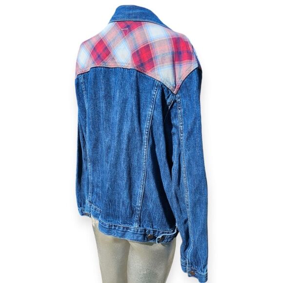 Gap Pendleton Denim Plaid Jean Jacket XLarge - Picture 6 of 13